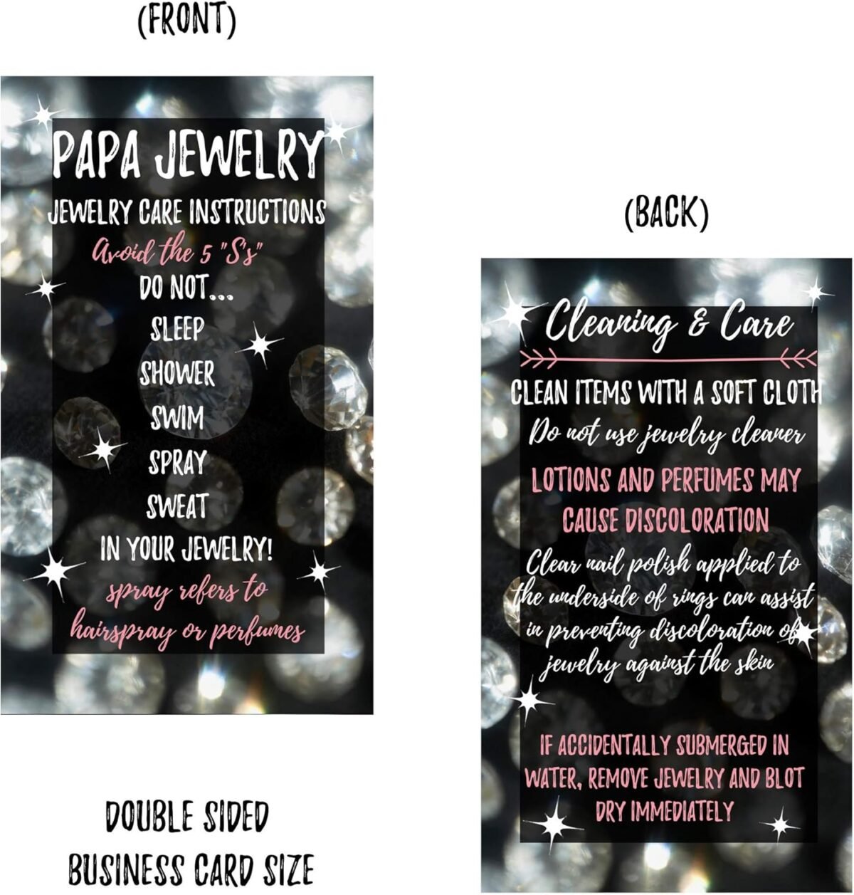 1750282687 jewelry cleaning and care cards for papa package of 50 bling silve.jpg