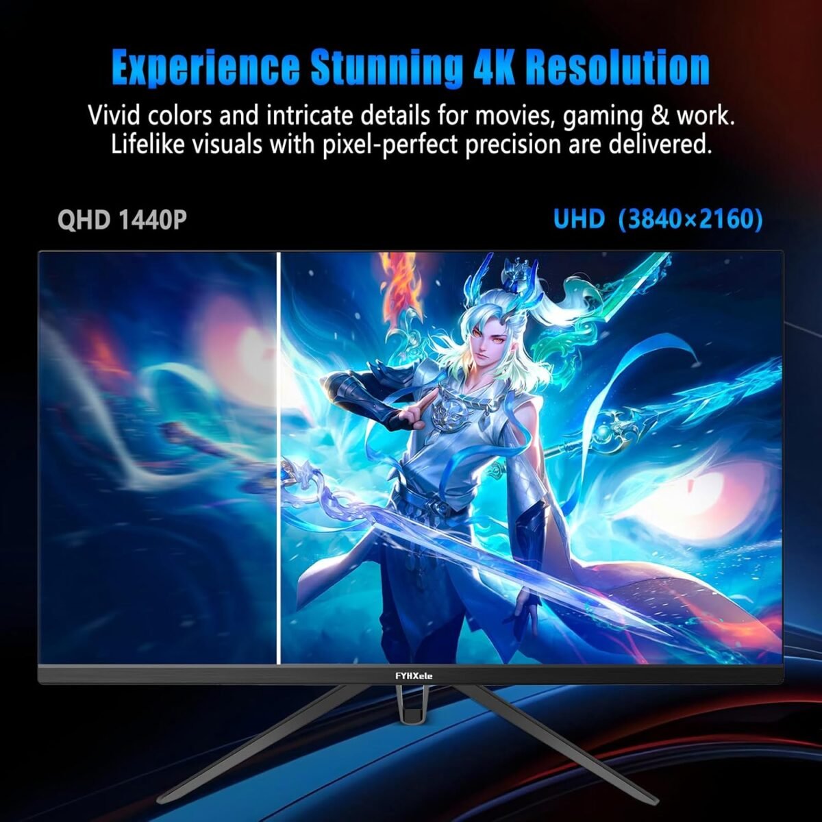 1750373977 28 inch 4k gaming monitor 144hz 1ms，ips screen with hdr400 100 srgb，.jpg
