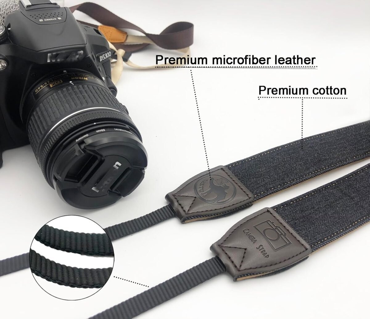 1750710356 black camera strap 1.5 wide soft pure cotton woven camera strap adj.jpg