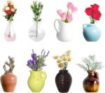 8pcs mini vase magnets for fridge，mini ceramic vase refrigerator magne.jpg