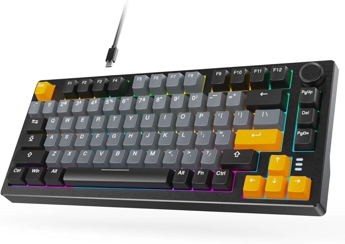 Arzopa 75 mechanical gaming keyboard wired rainbow backlit 81 keys g.jpg