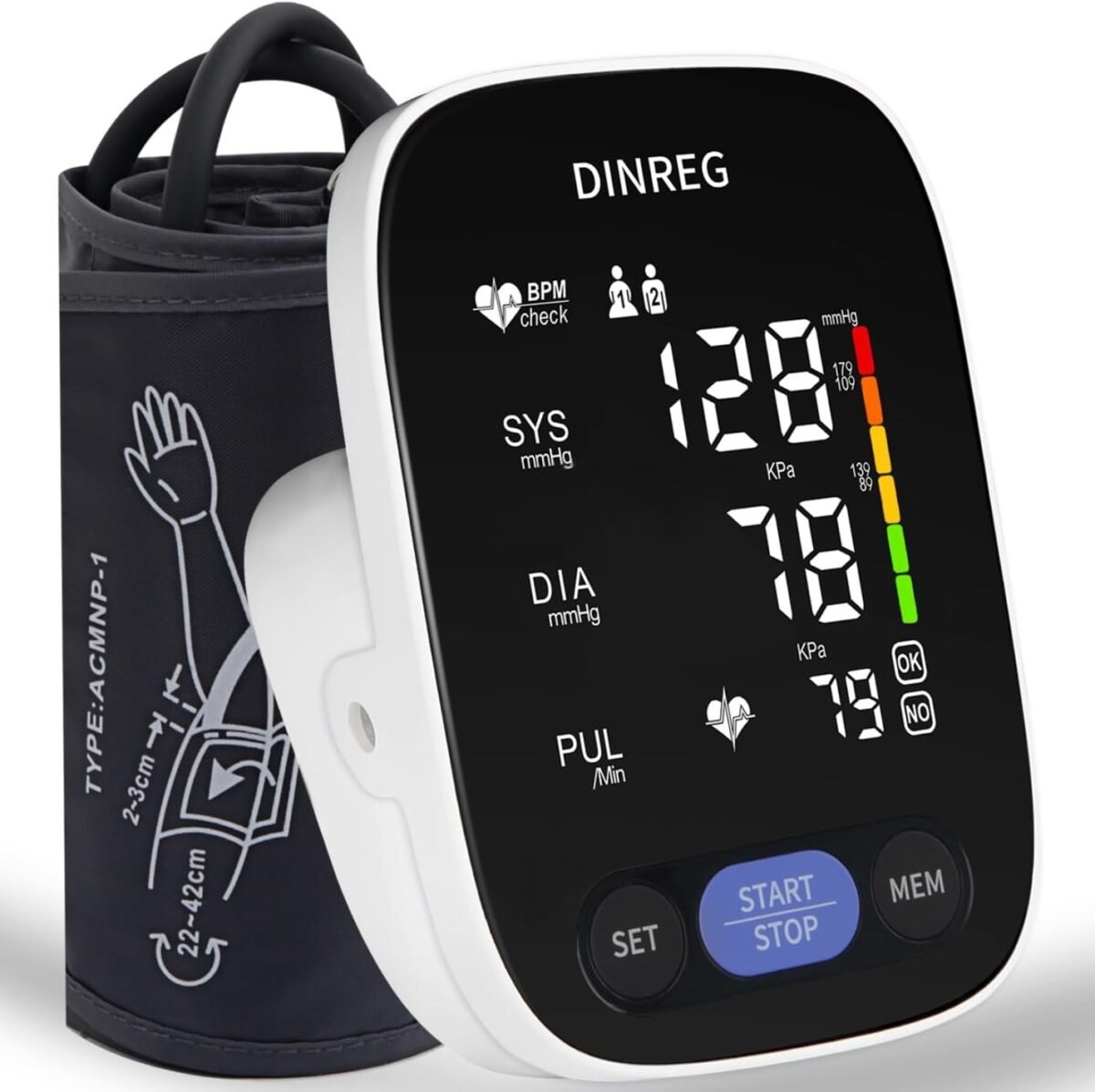 Blood pressure monitor upper arm for home use bp machine 180 reading m.jpg