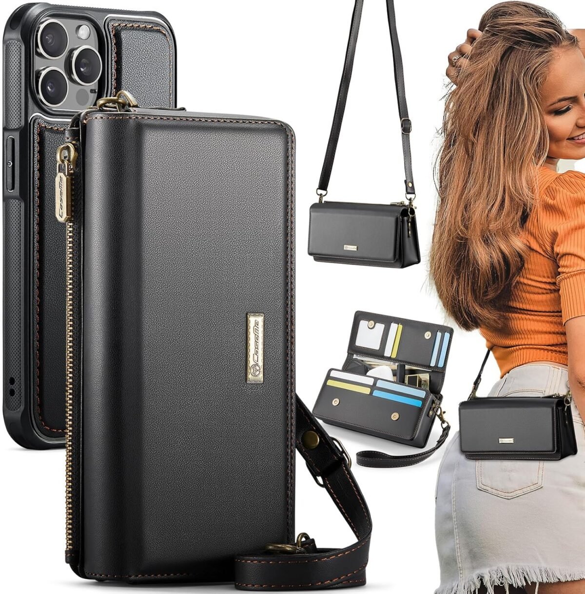 Caseme for iphone 16 pro max wallet case with rfid blocking card holde.jpg