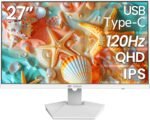 Crua 27 white monitor 2k qhd2560x1440p ips panel 120hz computer m.jpg