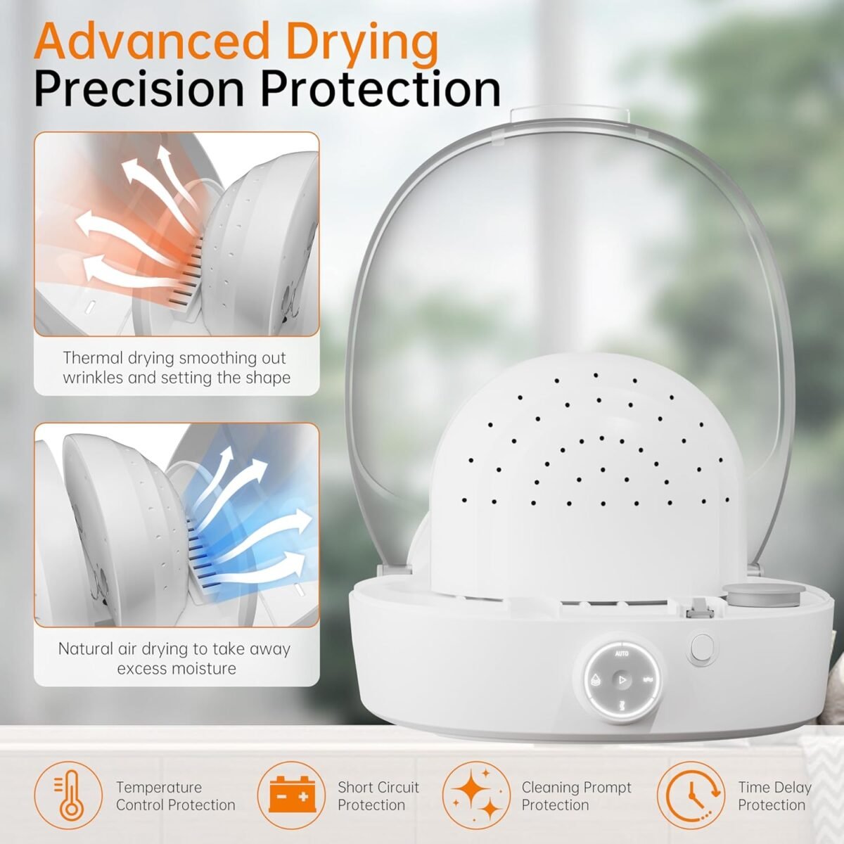 Cap care machine steam cleaning ironing drying for bucket hat baseb.jpg