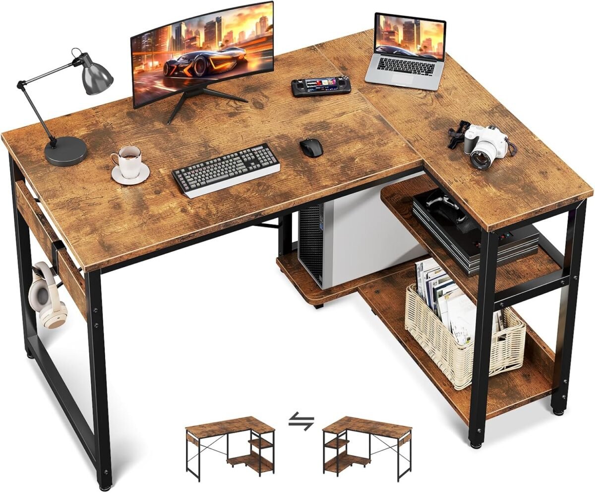 Casaottima l shaped computer desk 40 inch small corner desk with stor.jpg