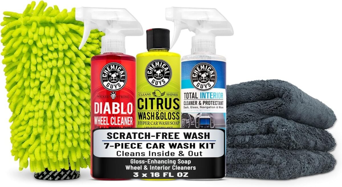 Chemical guys hol357 clean shine car wash starter kit safe for car.jpg