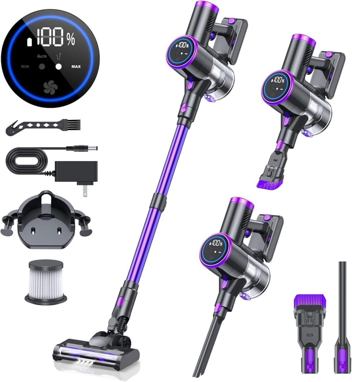 Cordless vacuum cleaner stick vacuum with led display 2 modes 6 in 1.jpg