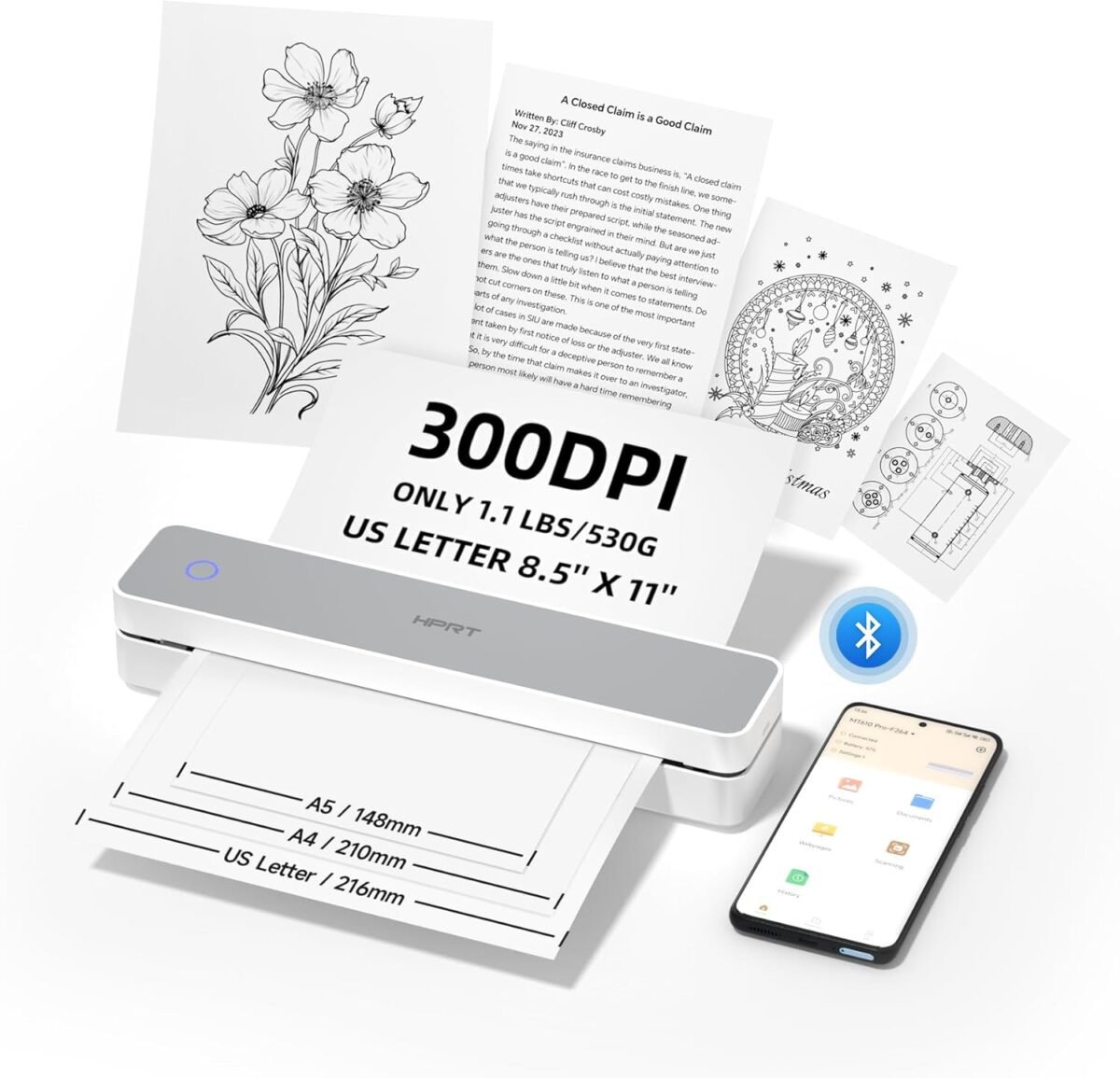 Hprt portable printer wireless for travel support 8.5x11 us lettera4.jpg