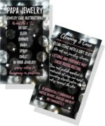 Jewelry cleaning and care cards for papa package of 50 bling silve.jpg