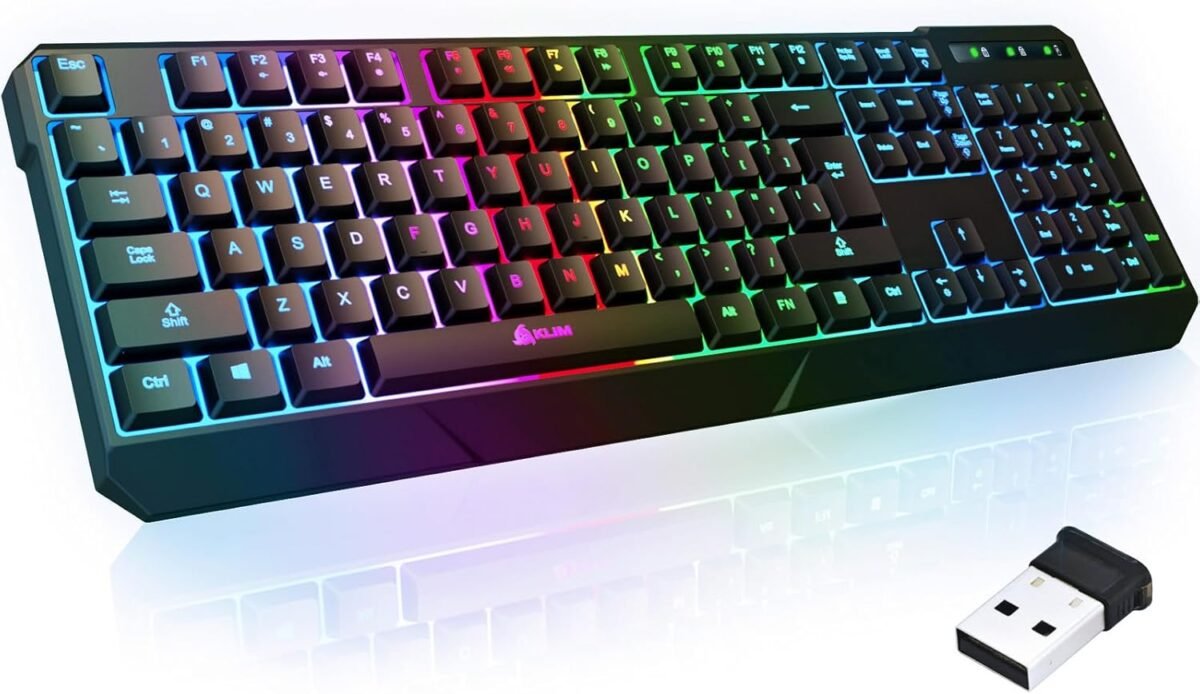 Klim chroma wireless gaming keyboard rgb new long lasting rechargeab.jpg