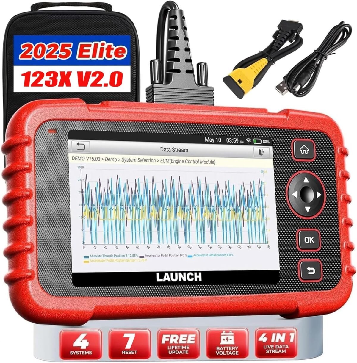 Launch obd2 scanner crp123x v2.0 elite car scanner 2025 lifetime free.jpg