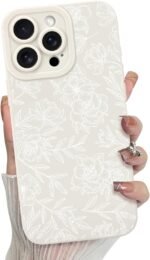 Mzelq for iphone 15 pro max case silicone floral flower rose cute pat.jpg