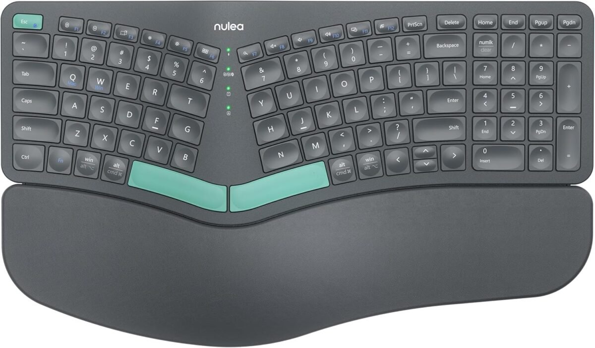 Nulea wireless ergonomic keyboard split keyboard with cushioned wrist.jpg