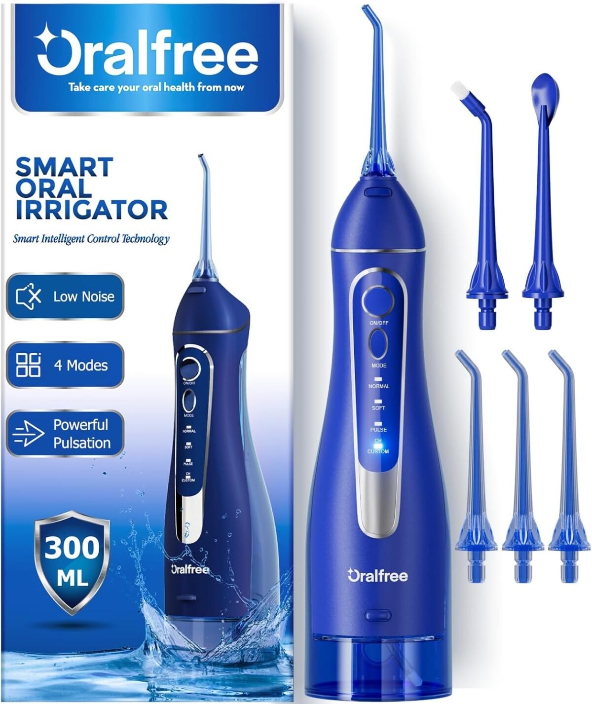 Oralfree water dental flosser cordless for teeth cleaning 4 modes or.jpg