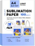 Printers jack sublimation paper heat transfer paper 100 sheets 8.3.jpg