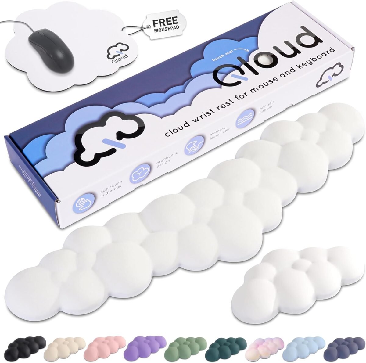 Qloud cloud wrist rest keyboard wrist rest for computer keyboard pad.jpg