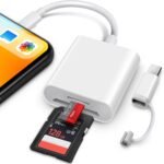 Sd card reader for iphone ipad lightening usb c dual connector memor.jpg