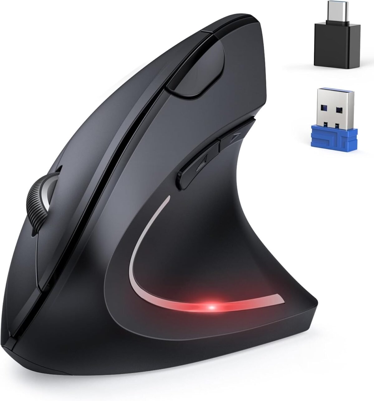 Tecknet ergonomic mouse jiggler bluetooth wireless vertical mouse 48.jpg
