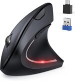 Tecknet ergonomic mouse jiggler bluetooth wireless vertical mouse 48.jpg