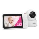 Vtech vm924 remote pan tilt zoom video baby monitor 5 lcd screen up.jpg