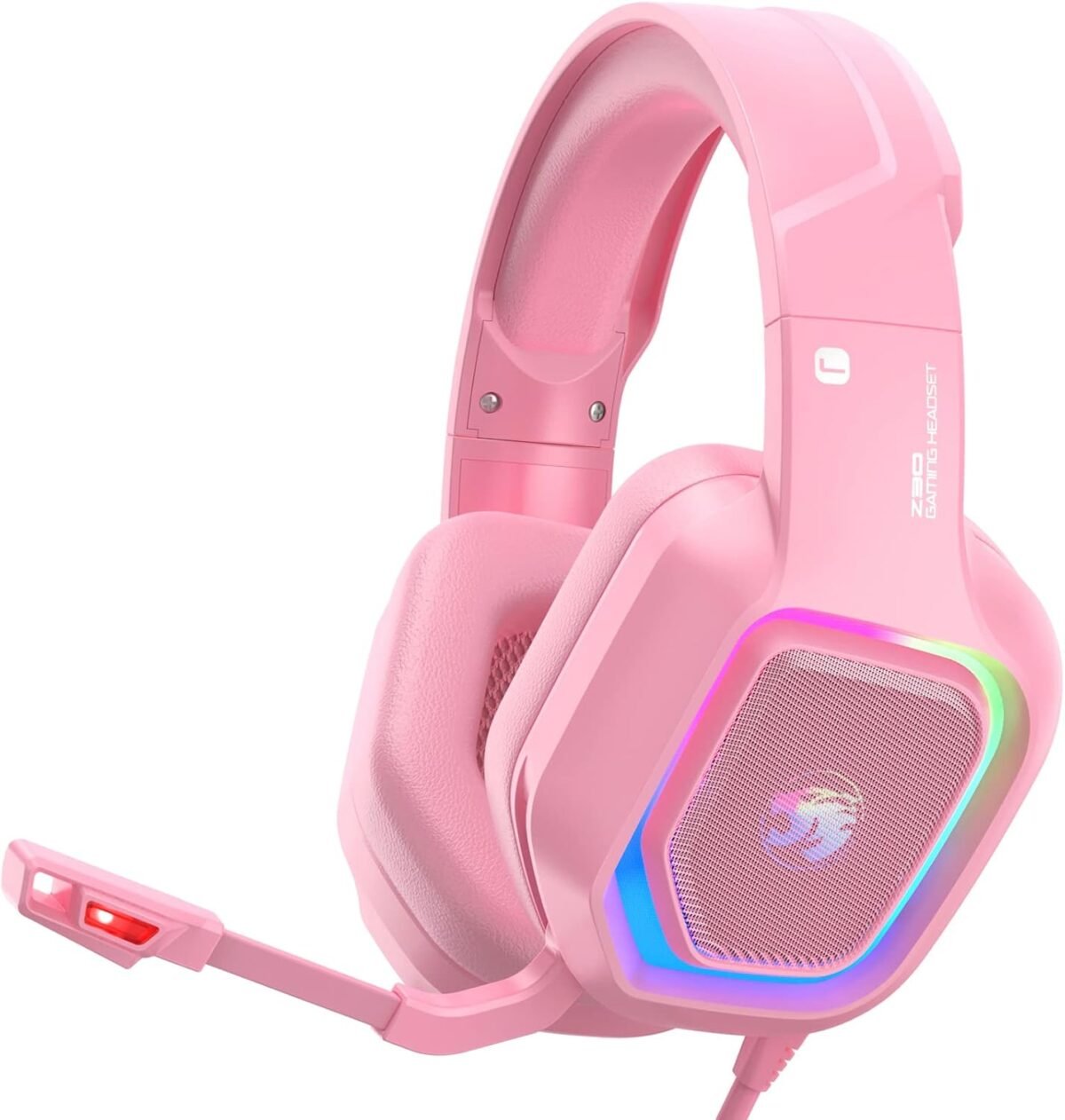 Ziumier z30 pink gaming headset for ps4 ps5 xbox one pc wired over.jpg