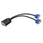 To dual vga female adapter cable black blue video splitter for connect.jpg