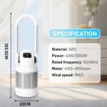 1751664778 heatit bladeless fan with remote and air purifier tower fan 80° oscill.jpg