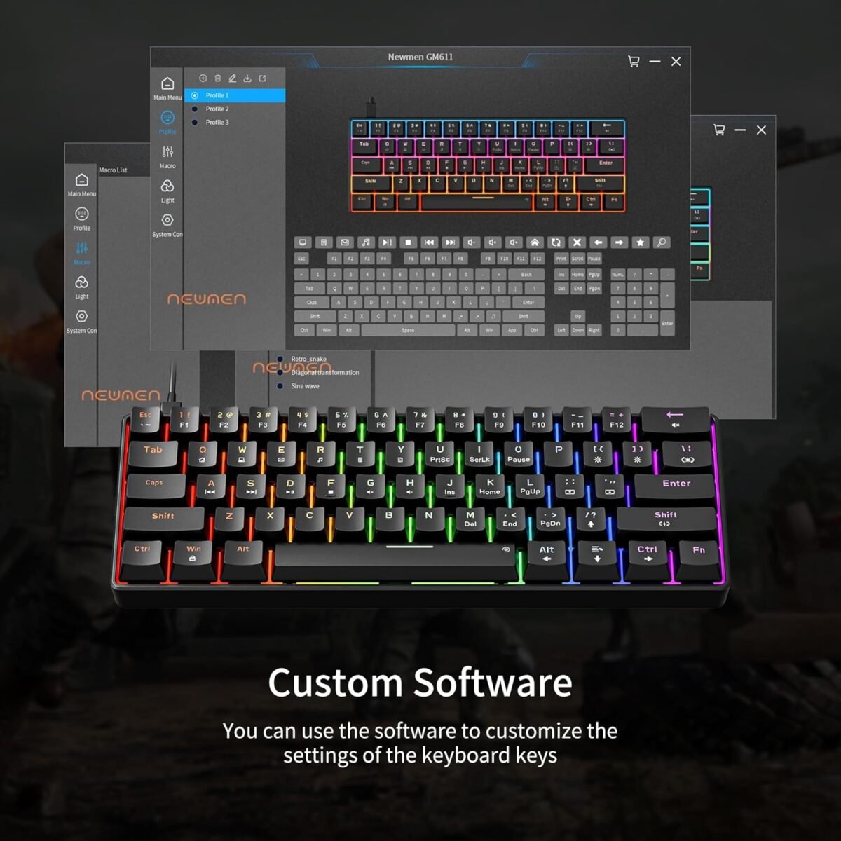 1751856067 newmen gm611 mechanical keyboardrainbow led backlit gaming wired keyb.jpg
