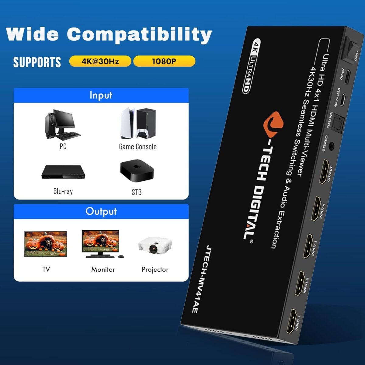 1752285580 j tech digital 4k hdmi multiviewer switch 4 in 1 out 4x1 4k 30hz hdmi.jpg
