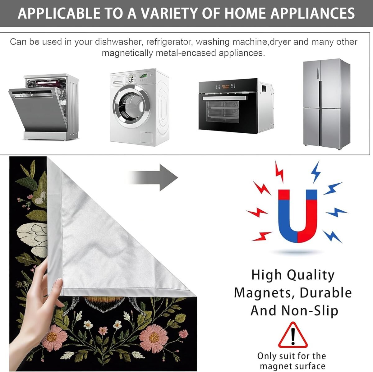 1752373006 bee magnet dishwasher coverflower plant magnet sticker fridge panel d.jpg
