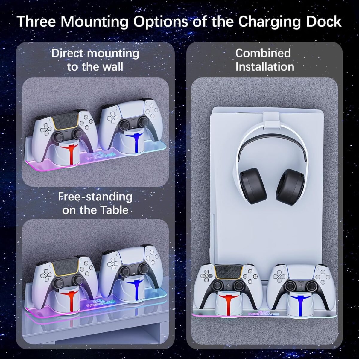 1752378506 hosanwell ps5 wall mount kit with charging station compatible with pl.jpg