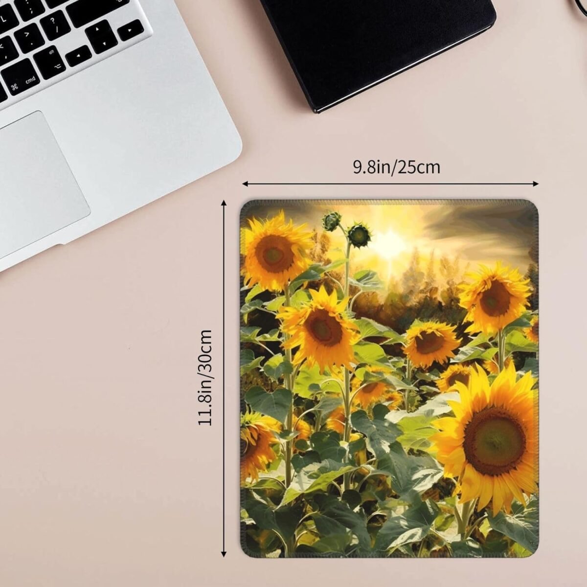 1752467198 square mouse pad with non slip rubber base sunflowers mouse mat with s.jpg