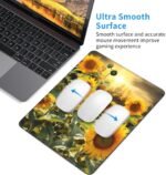 1752467200 square mouse pad with non slip rubber base sunflowers mouse mat with s.jpg