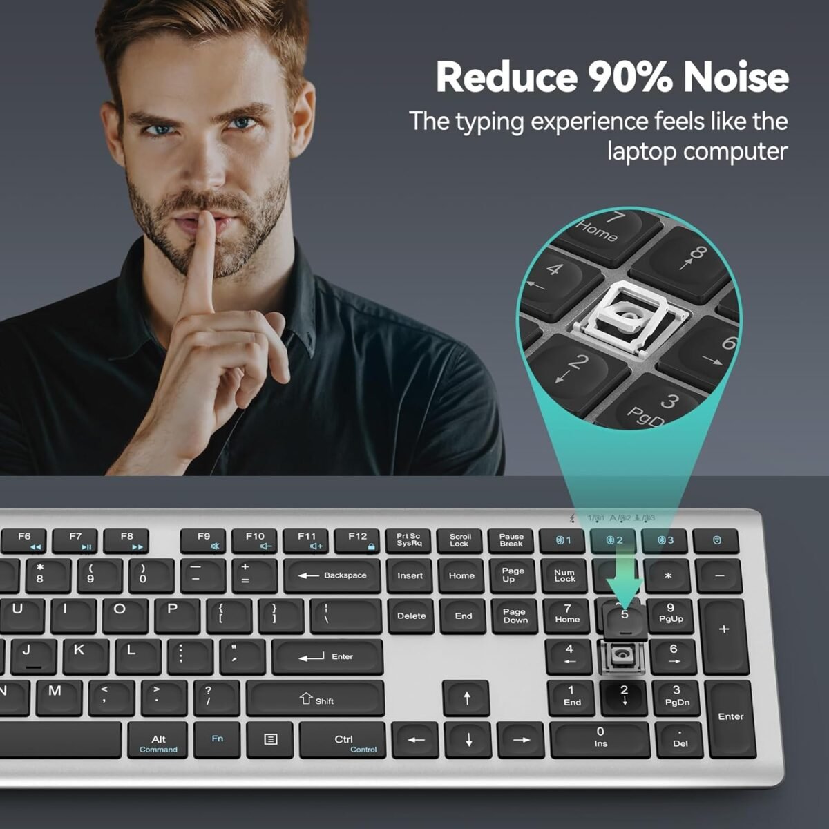 1752802527 tecknet bluetooth keyboard rechargeable 4 device free switching 2.4g.jpg