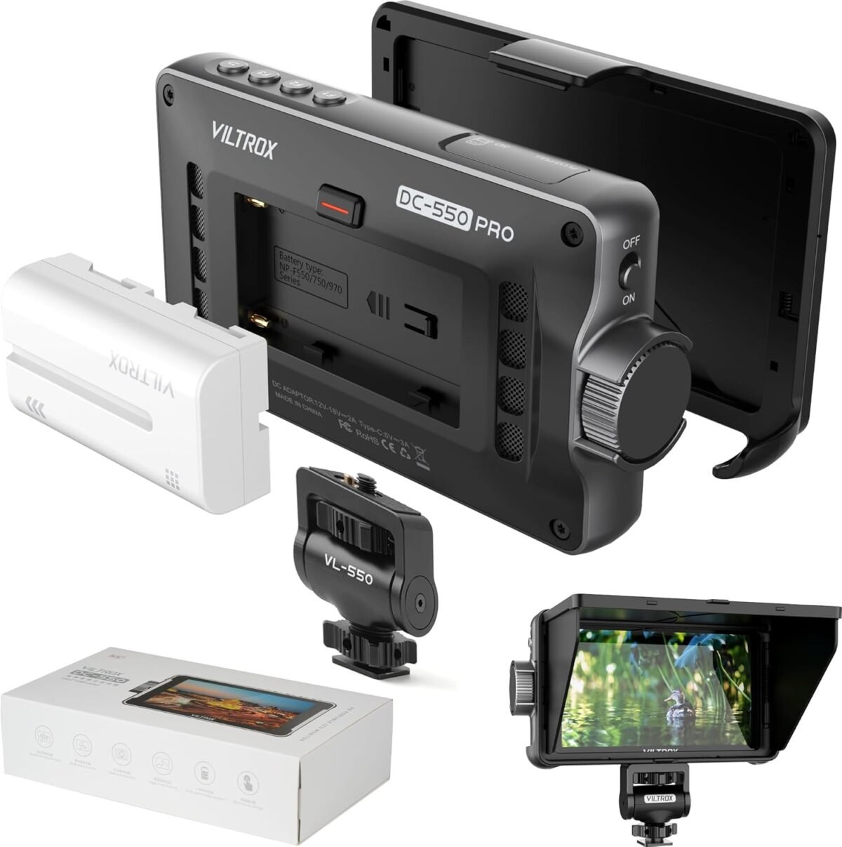 1753220811 viltrox camera field monitor dc 550pro 5.5 kit touch screen 4k hdmi d.jpg