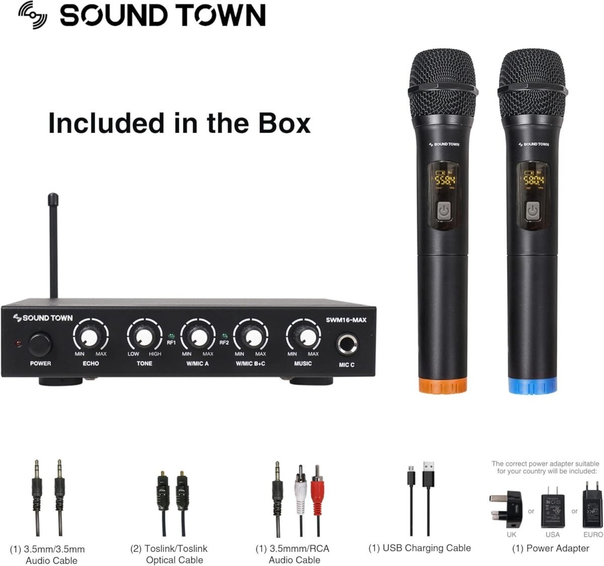 1753324297 sound town wireless microphone karaoke mixer system with hd audio retu.jpg