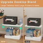 1753940333 2 tier desktop printer stand with fabric drawer prtiner table with st.jpg