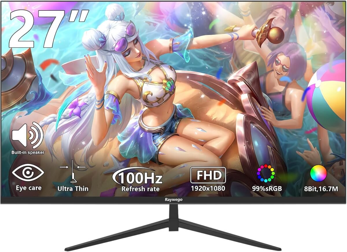27 inch gaming monitor 100hz computer monitor built in speakers full h.jpg