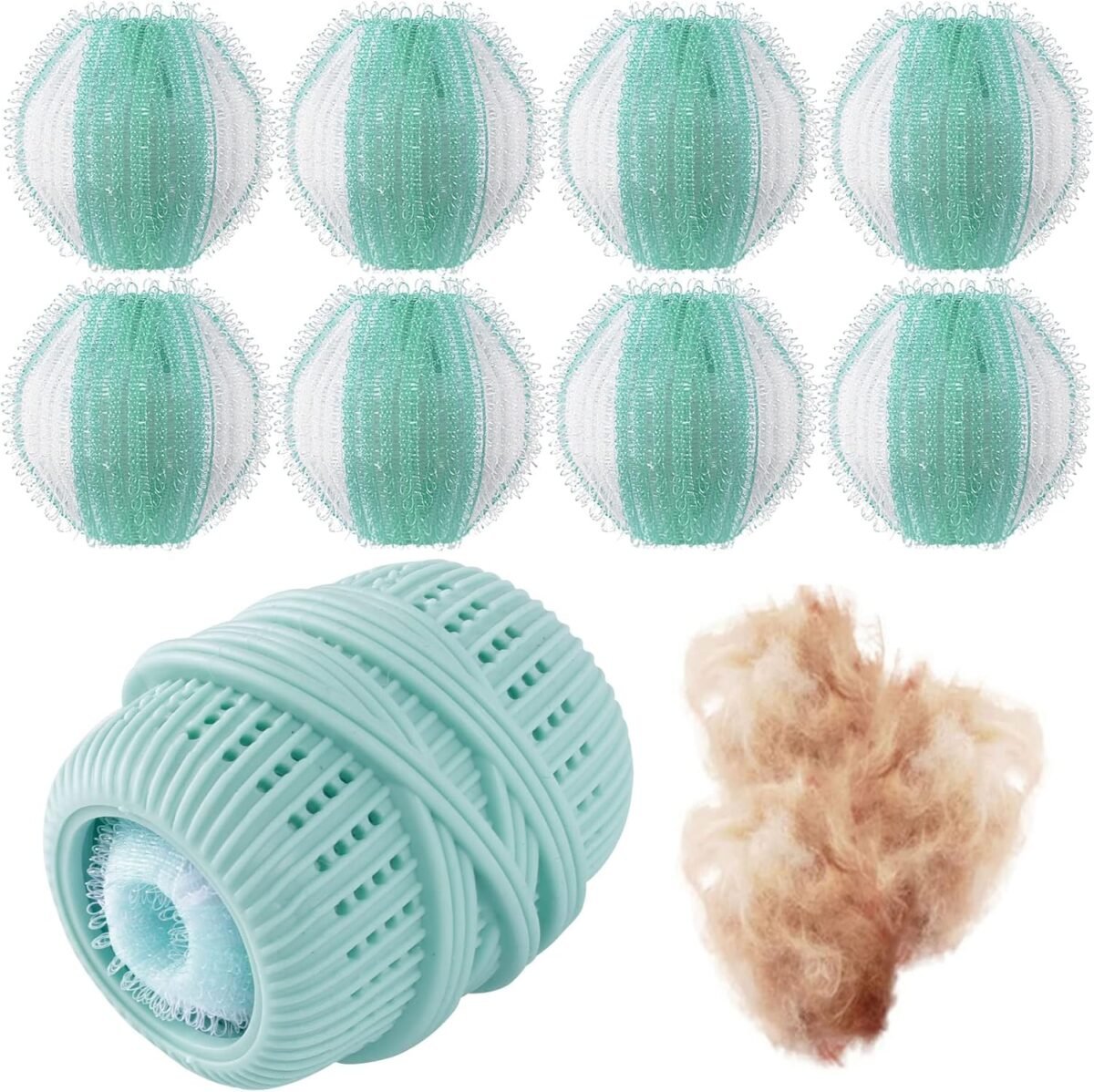8pcs pet hair remover and laundry ball set reusable dog hair remover.jpg