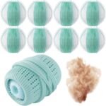 8pcs pet hair remover and laundry ball set reusable dog hair remover.jpg
