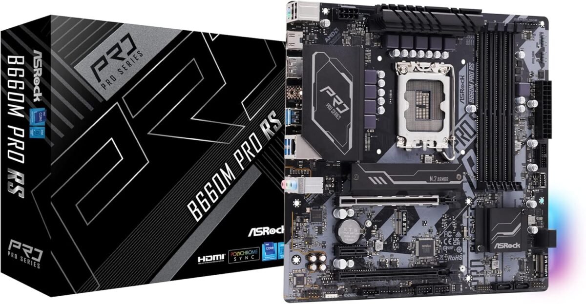 Asrock b660m pro rs intel b660 series cpu lga1700 32 gb compatible b.jpg