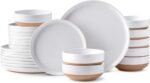 Amorarc ceramic dinnerware sets for 8 24 pieces handpainted plates an.jpg