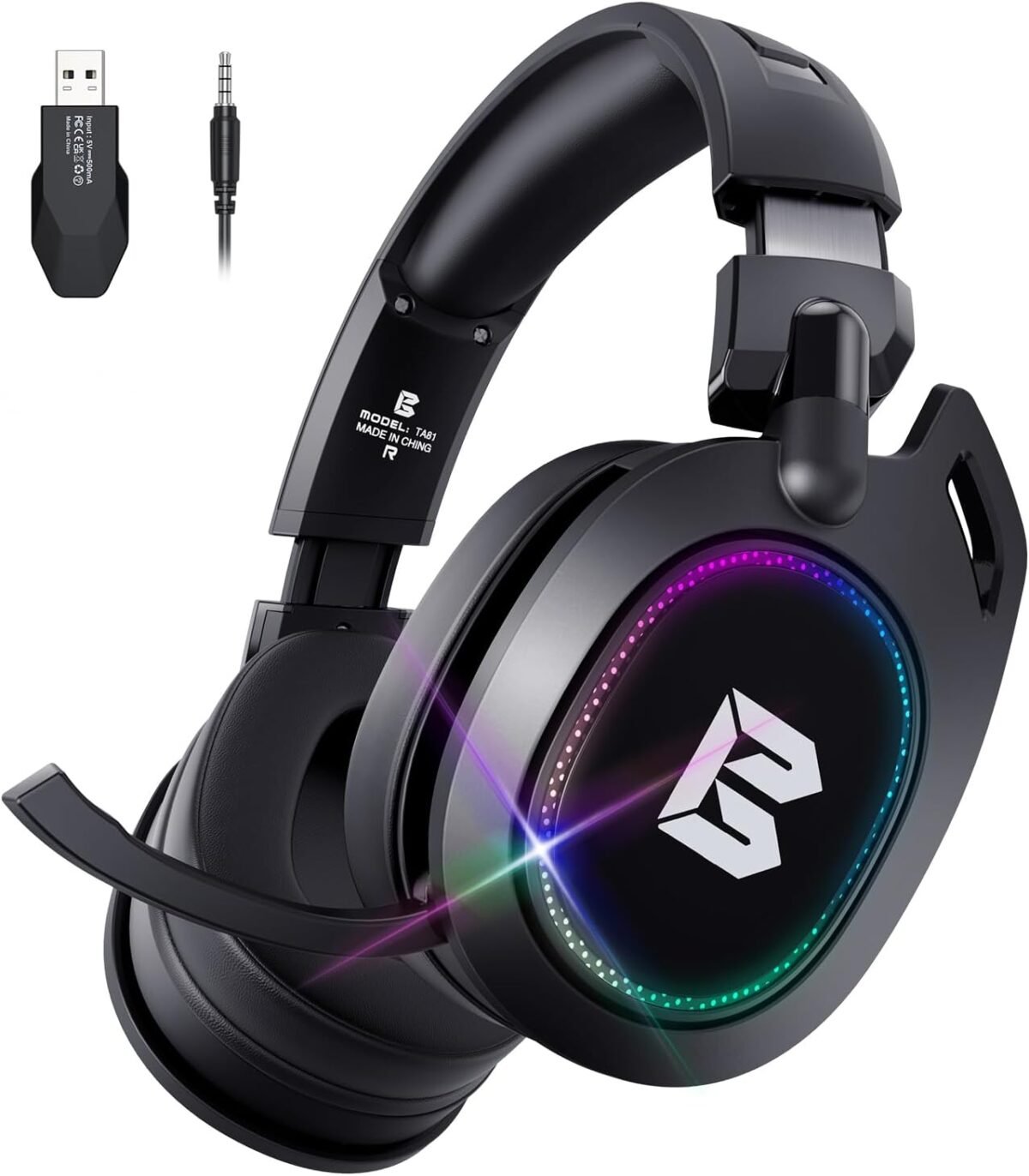 Bengoo wireless gaming headset for ps5 ps4 pc mac nintendo switch blu.jpg