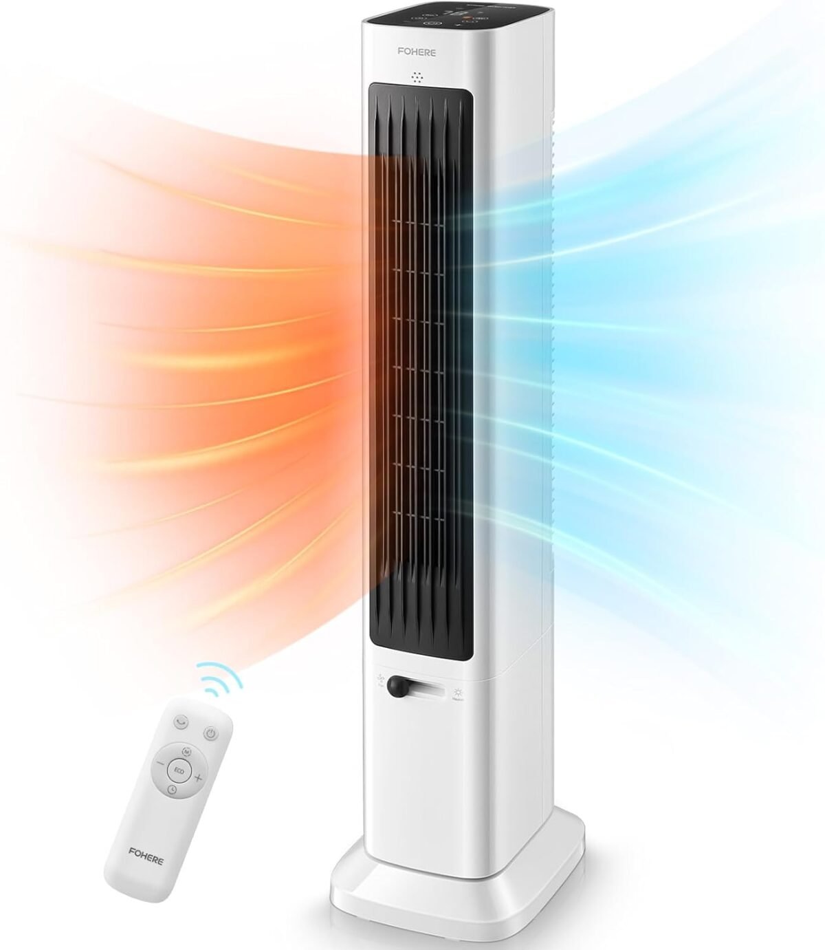 Fohere oscillating tower fan and space heater in one for indoor use a.jpg