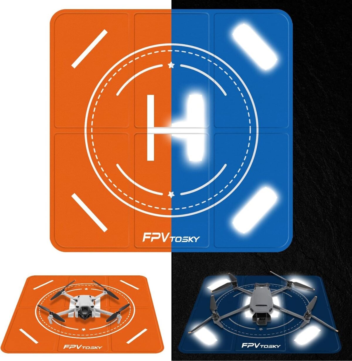 Fpvtosky nighttime reflective drone landing pad portable 2051cm fa.jpg
