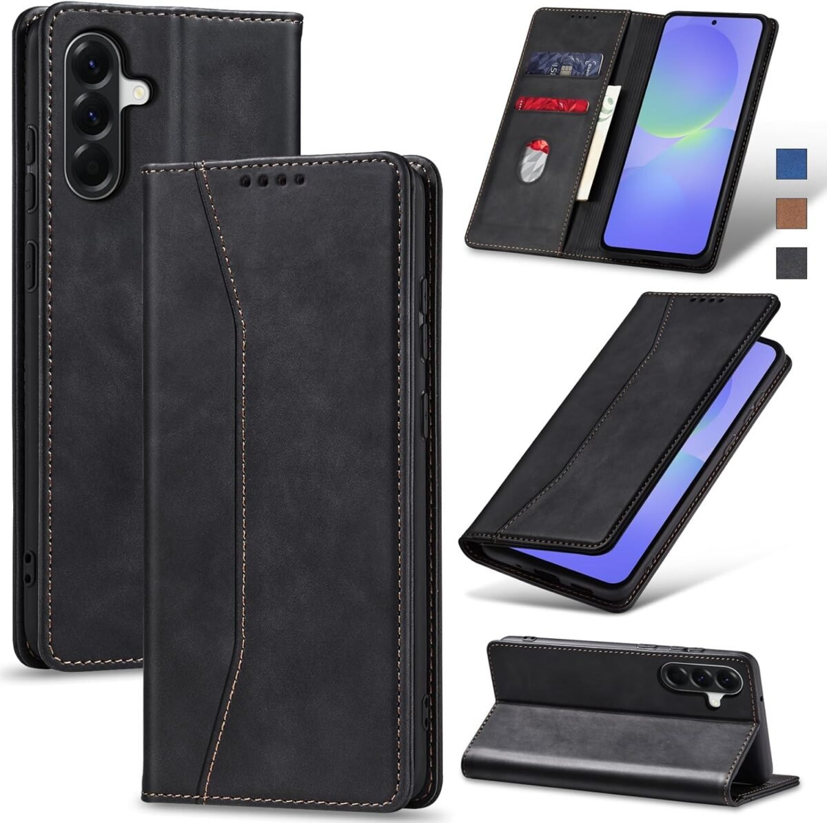Flip wallet case for samsung galaxy a36 5gleather magnetic folio cove.jpg