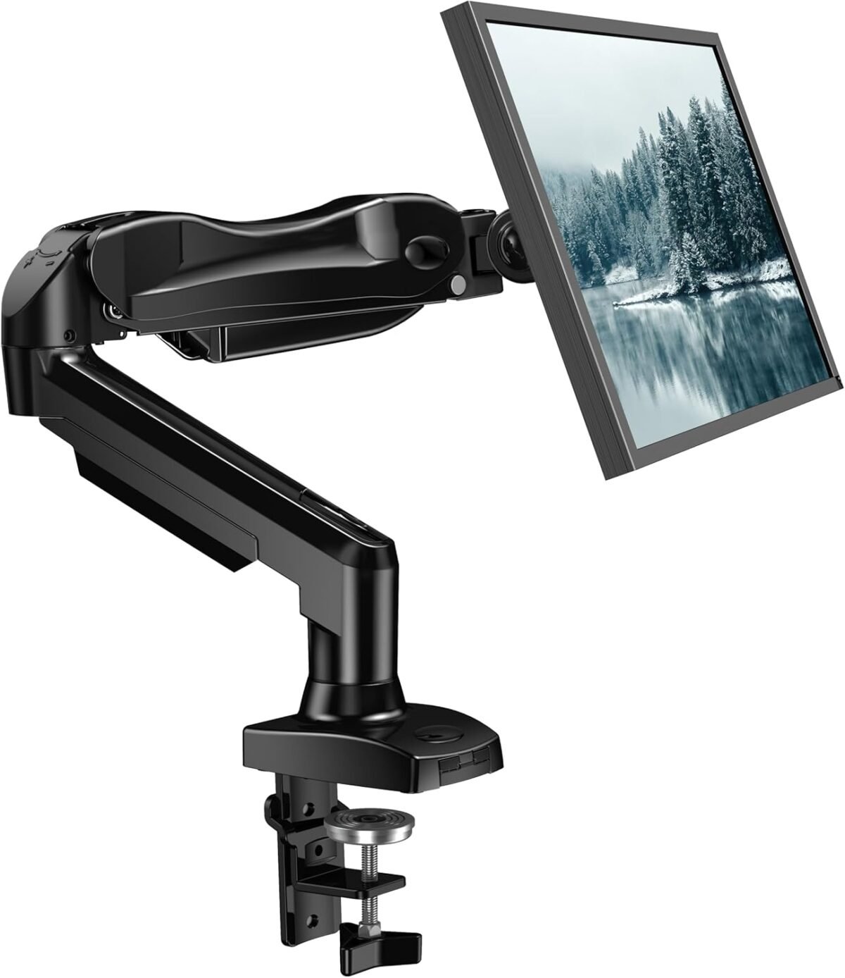 Huanuo single monitor mount 13 to 32 inch gas monitor arm adjustable.jpg
