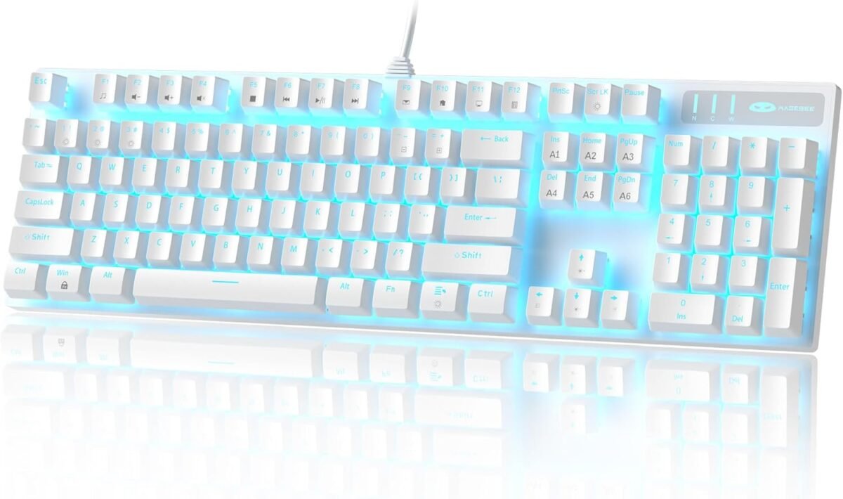 Magegee mechanical gaming keyboard wired usb adjustable backlight key.jpg