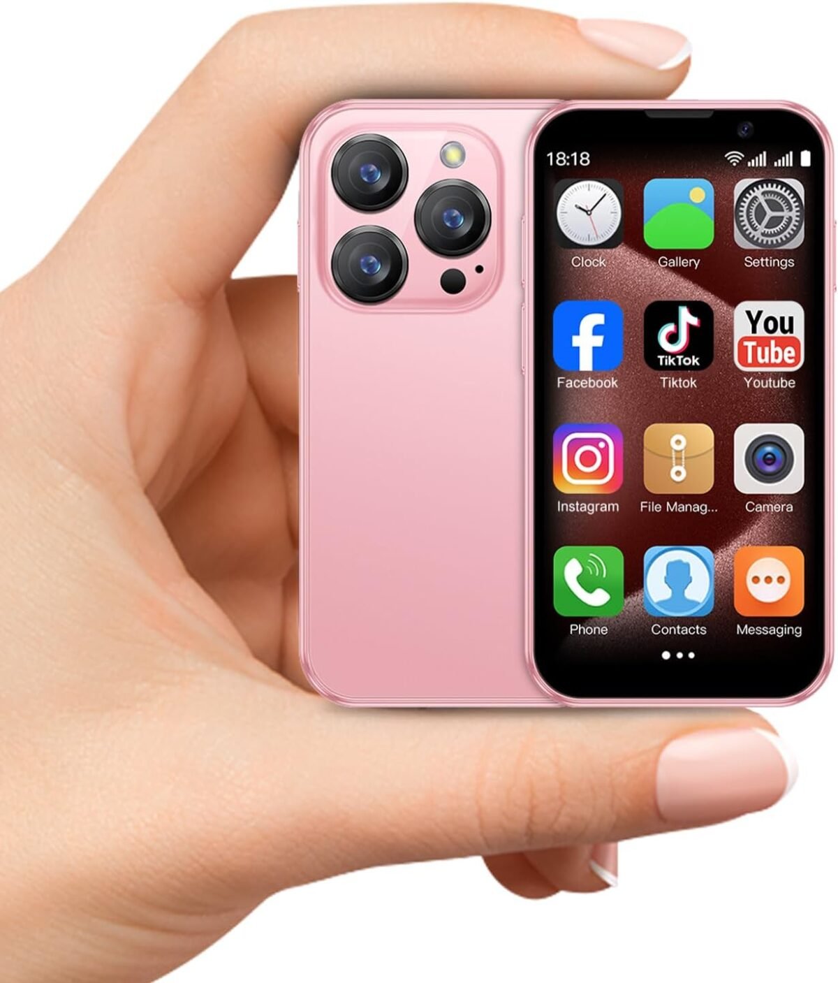 Mini phone unlocked mini smartphone for kids 3.0 hd touch screen worl.jpg